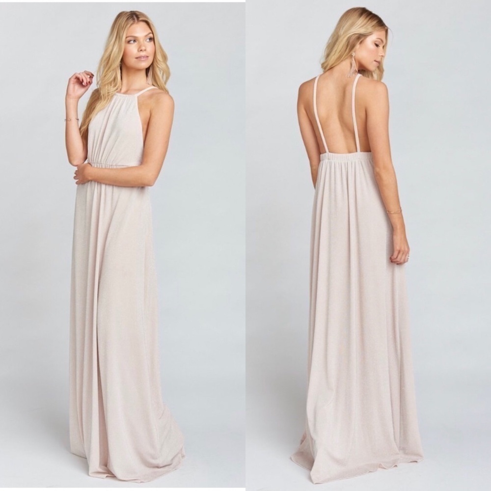 Show‎ Me Your Mumu Amanda Maxi Dress Blush Medium